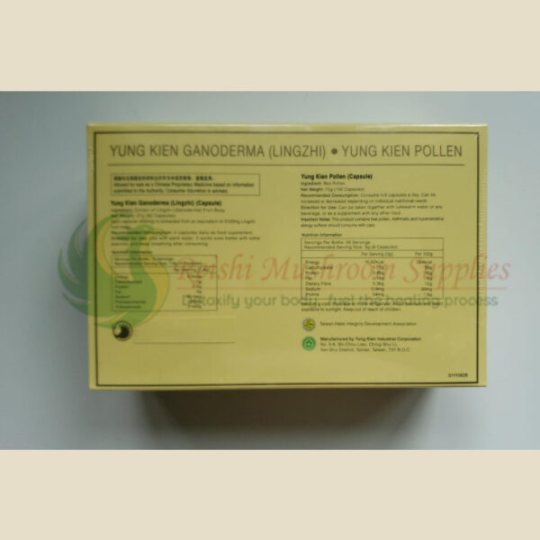 Yung Kien Twin Pack [YK Ganoderma  + YK Pollen(capsule)]  <br> 勇健双宝礼盒 [勇健灵芝 + 勇健花粉(胶囊)] (HALAL) - Image 10